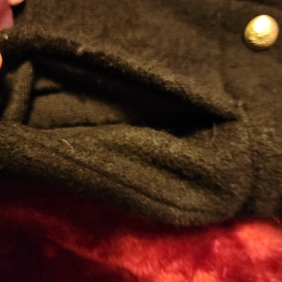 Diesel black 100% wool coat Women's Size S - Picture 5 of 13